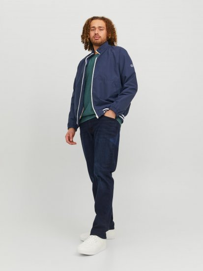 Jack & Jones JORLUKE Light Bomber Jacket Navy - Giubbotti - Giubbotti Uomo Taglie Forti