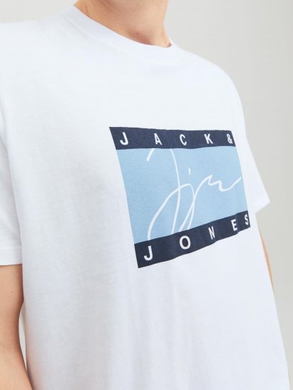 Jack & Jones JORJOSHUA T-shirt Bright White - Magliette - Magliette Uomo Taglie Forti
