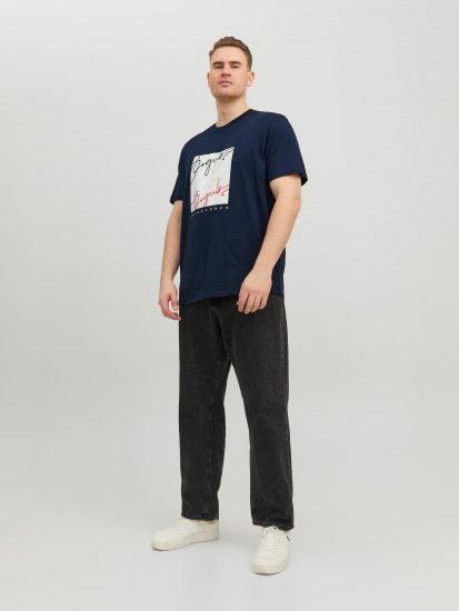 Jack & Jones JORJOSHUA T-shirt Navy - Magliette - Magliette Uomo Taglie Forti