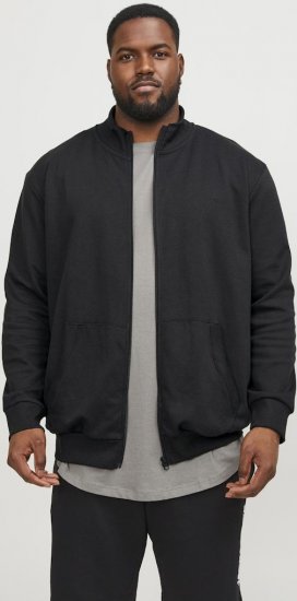 Jack & Jones PAULOS Turtleneck Zip Sweatshirt Black - Felpe & felpe con cappuccio - Felpe & Felpe con Cappuccio Uomo Taglie Forti