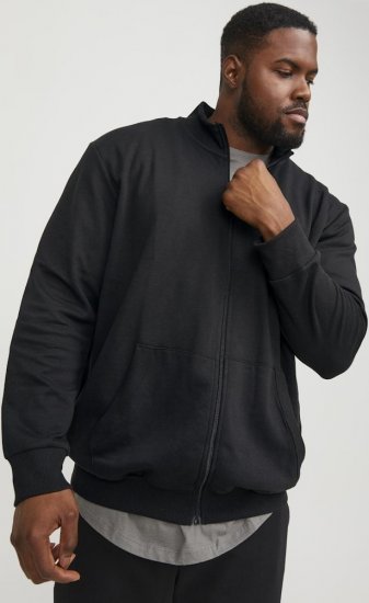 Jack & Jones PAULOS Turtleneck Zip Sweatshirt Black - Felpe & felpe con cappuccio - Felpe & Felpe con Cappuccio Uomo Taglie Forti