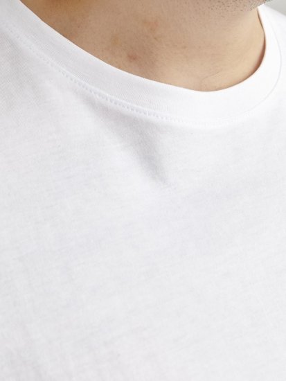 Jack & Jones PAULOS T-Shirt White - Magliette - Magliette Uomo Taglie Forti