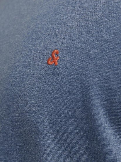 Jack & Jones PAULOS T-Shirt Denim Blue - Magliette - Magliette Uomo Taglie Forti