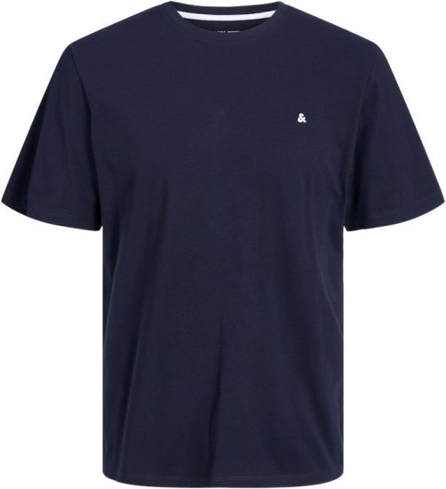Jack & Jones PAULOS T-Shirt Navy Blazer - Magliette - Magliette Uomo Taglie Forti
