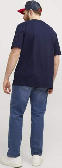 Jack & Jones PAULOS T-Shirt Navy Blazer - Magliette - Magliette Uomo Taglie Forti