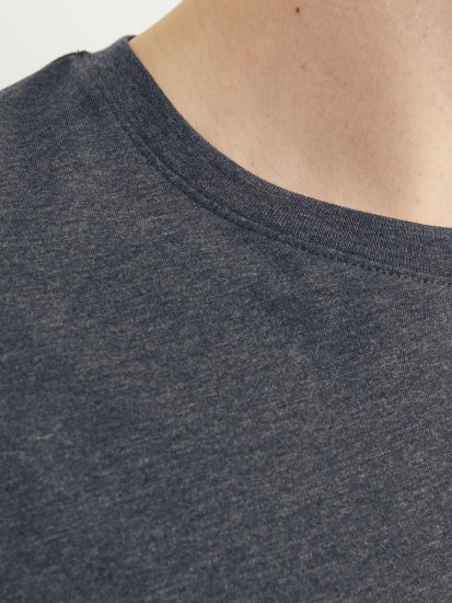 Jack & Jones PAULOS T-Shirt Dark Grey Melange - Magliette - Magliette Uomo Taglie Forti