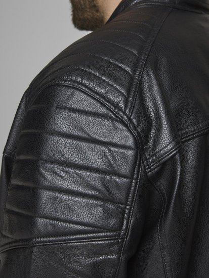 Jack & Jones ROCKY Jacket Black - Giubbotti - Giubbotti Uomo Taglie Forti