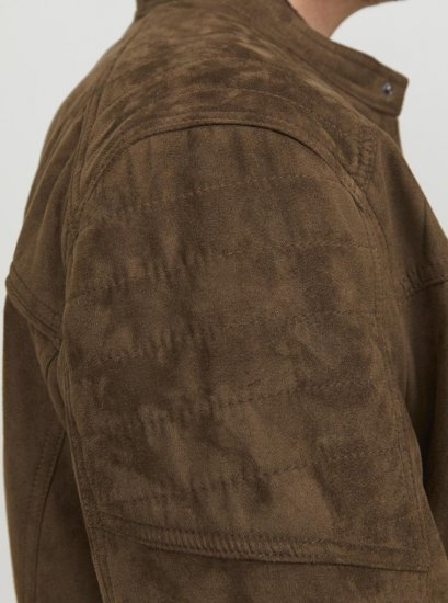 Jack & Jones ROCKY Jacket Brown - Giubbotti - Giubbotti Uomo Taglie Forti