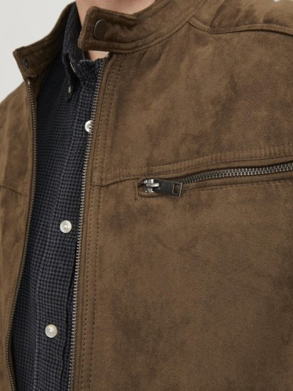 Jack & Jones ROCKY Jacket Brown - Giubbotti - Giubbotti Uomo Taglie Forti