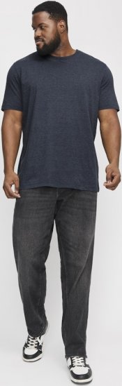 Jack & Jones ORGANIC T-Shirt Navy Blazer/Melange - Magliette - Magliette Uomo Taglie Forti