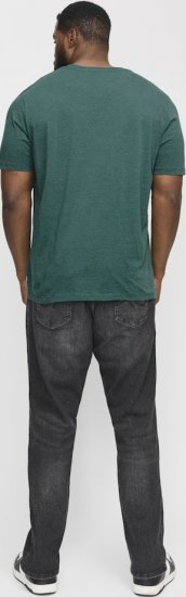Jack & Jones ORGANIC T-Shirt Green/Melange - Magliette - Magliette Uomo Taglie Forti