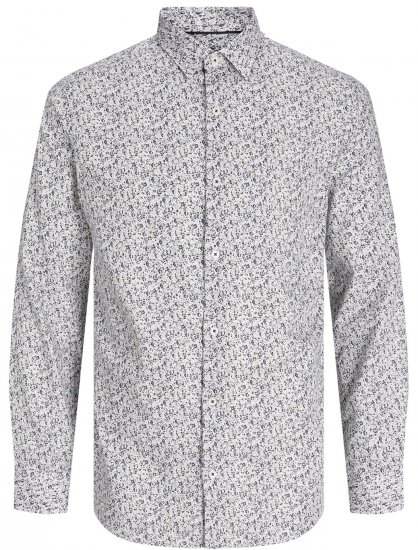 Jack & Jones JPRBLANORDIC LS Shirt White - Camicie - Camicie Taglie Forti Uomo