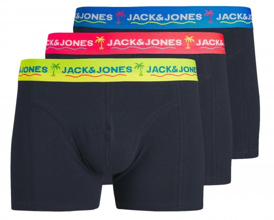 Jack & Jones JACTHOMAS Trunks 3-Pack Navy Blazer - Intimo & costumi da bagno - Intimo Taglie Forti Uomo