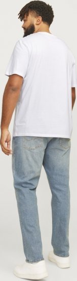 Jack & Jones JJELOGO O-Neck T-Shirt White - Magliette - Magliette Uomo Taglie Forti