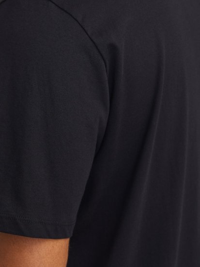 Jack & Jones LOGO O-Neck T-Shirt Black - Magliette - Magliette Uomo Taglie Forti