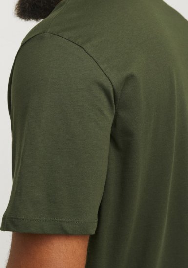 Jack & Jones JJELOGO O-Neck T-Shirt Kombu Green - Magliette - Magliette Uomo Taglie Forti