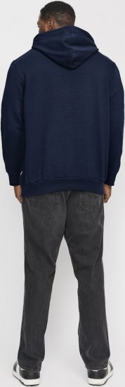 Jack & Jones CORP OLD LOGO REG FIT Hoodie Navy Blazer - Felpe & felpe con cappuccio - Felpe & Felpe con Cappuccio Uomo Taglie Forti