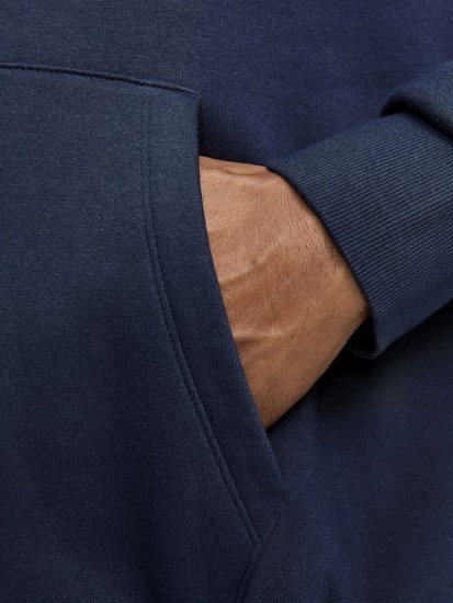 Jack & Jones CORP OLD LOGO REG FIT Hoodie Navy Blazer - Felpe & felpe con cappuccio - Felpe & Felpe con Cappuccio Uomo Taglie Forti