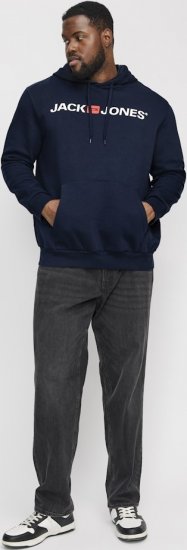 Jack & Jones CORP OLD LOGO REG FIT Hoodie Navy Blazer - Felpe & felpe con cappuccio - Felpe & Felpe con Cappuccio Uomo Taglie Forti