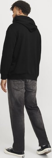 Jack & Jones CORP OLD LOGO REG FIT Hoodie Black - Felpe & felpe con cappuccio - Felpe & Felpe con Cappuccio Uomo Taglie Forti