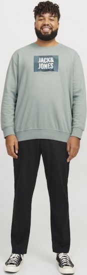 Jack & Jones HUDSON Sweatshirt Iceberg Green - Felpe & felpe con cappuccio - Felpe & Felpe con Cappuccio Uomo Taglie Forti
