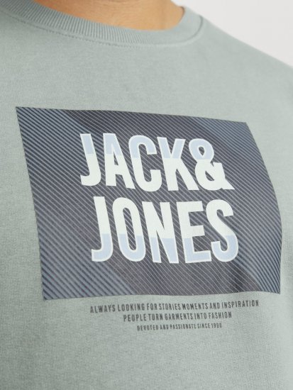 Jack & Jones HUDSON Sweatshirt Iceberg Green - Felpe & felpe con cappuccio - Felpe & Felpe con Cappuccio Uomo Taglie Forti