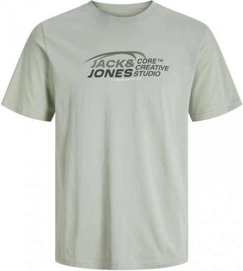Jack & Jones Tarmac Branding Crew Neck T-Shirt Green - Magliette - Magliette Uomo Taglie Forti