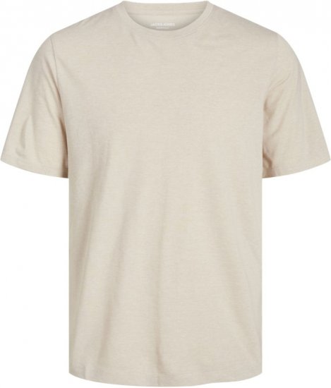 Jack & Jones ORGANIC T-Shirt Grey/Melange - Magliette - Magliette Uomo Taglie Forti