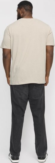 Jack & Jones ORGANIC T-Shirt Grey/Melange - Magliette - Magliette Uomo Taglie Forti