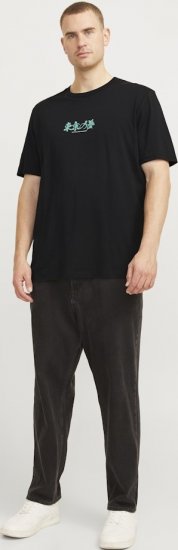 Jack & Jones Dreams Front & Back Print Crew Neck T-Shirt Black - Magliette - Magliette Uomo Taglie Forti
