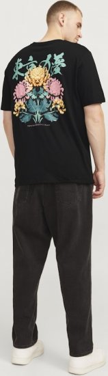 Jack & Jones Dreams Front & Back Print Crew Neck T-Shirt Black - Magliette - Magliette Uomo Taglie Forti