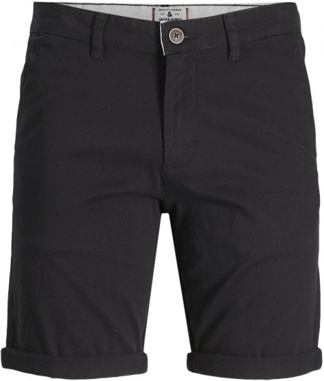 Jack & Jones Dave Chino Shorts Black - Shorts - Pantaloncini Uomo Taglie Forti