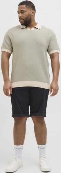 Jack & Jones Dave Chino Shorts Black - Shorts - Pantaloncini Uomo Taglie Forti