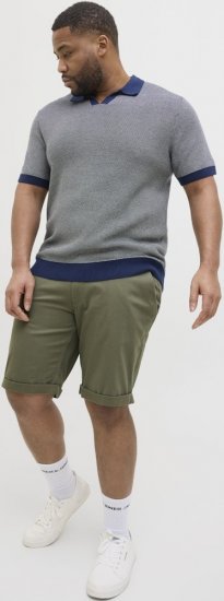 Jack & Jones Dave Chino Shorts Green - Shorts - Pantaloncini Uomo Taglie Forti