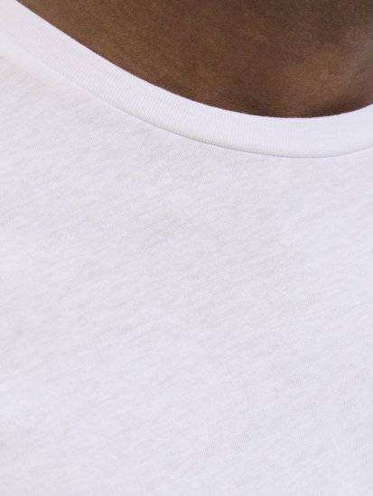  Jack & Jones Jaxon Crew Neck T-Shirt White - Magliette - Magliette Uomo Taglie Forti