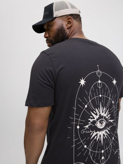  Jack & Jones Jackie Crew Neck T-Shirt Black - Magliette - Magliette Uomo Taglie Forti