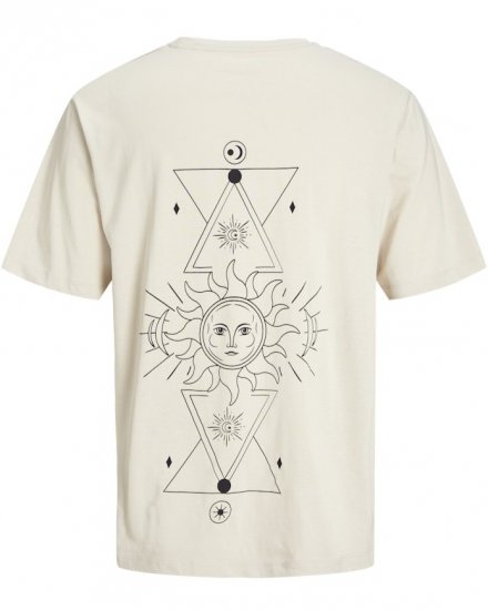 Jack & Jones Jackie Crew Neck T-Shirt Moonbeam - Magliette - Magliette Uomo Taglie Forti