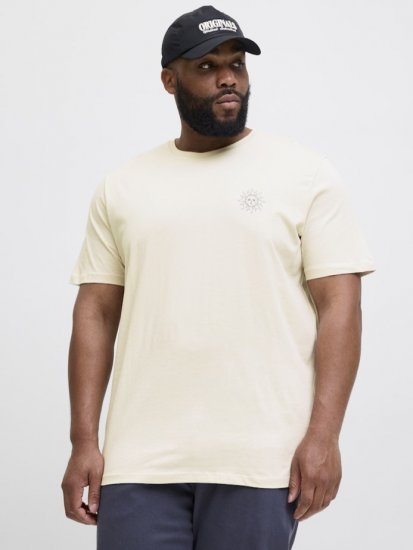 Jack & Jones Jackie Crew Neck T-Shirt Moonbeam - Magliette - Magliette Uomo Taglie Forti