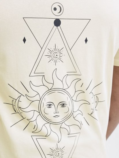 Jack & Jones Jackie Crew Neck T-Shirt Moonbeam - Magliette - Magliette Uomo Taglie Forti