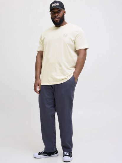 Jack & Jones Jackie Crew Neck T-Shirt Moonbeam - Magliette - Magliette Uomo Taglie Forti