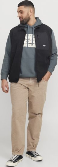 Jack & Jones Frederiksberg Box Script Hoodie Grey - Felpe & felpe con cappuccio - Felpe & Felpe con Cappuccio Uomo Taglie Forti