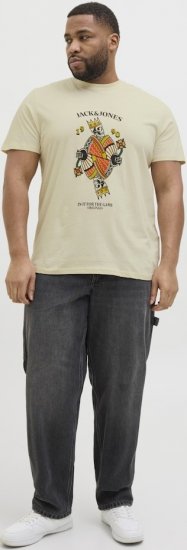 Jack & Jones Anatomy Skull Crew Neck T-Shirt Antique White - Magliette - Magliette Uomo Taglie Forti
