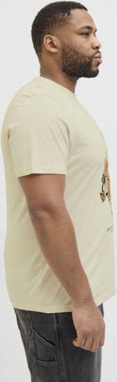 Jack & Jones Anatomy Skull Crew Neck T-Shirt Antique White - Magliette - Magliette Uomo Taglie Forti