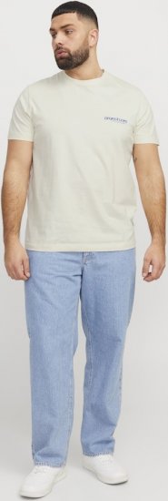 Jack & Jones Union Front & Back Print Crew Neck T-Shirt Yellow - Magliette - Magliette Uomo Taglie Forti