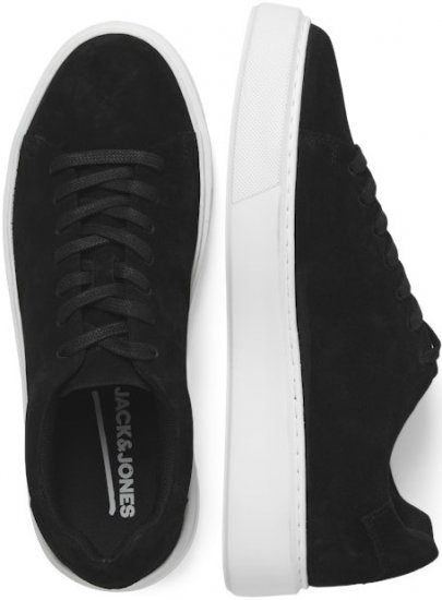 Jack & Jones Stockholm Leather Sneakers Black/Suede - Scarpe da uomo 40-52 - 