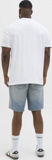 Jack & Jones Hydra Crew Neck T-Shirt Bright White - Magliette - Magliette Uomo Taglie Forti