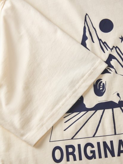 Jack & Jones Bellagio Collage Crew Neck T-Shirt Antique White - Magliette - Magliette Uomo Taglie Forti