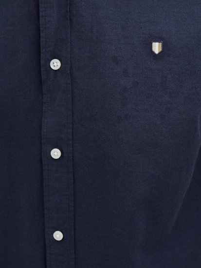 Jack & Jones Summer Shield Short Sleeve Shirt Maritime Blue - Camicie - Camicie Taglie Forti Uomo