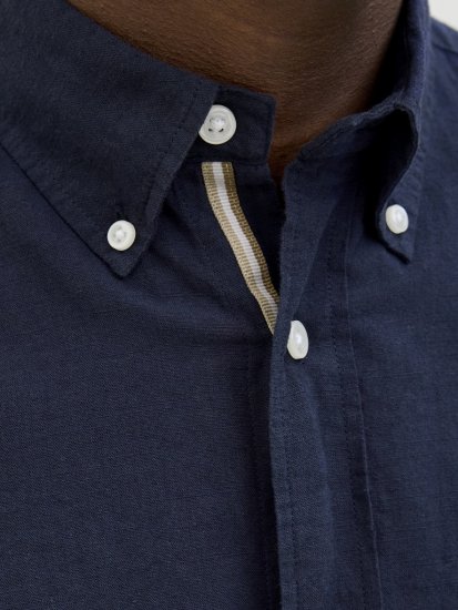 Jack & Jones Summer Shield Short Sleeve Shirt Maritime Blue - Camicie - Camicie Taglie Forti Uomo