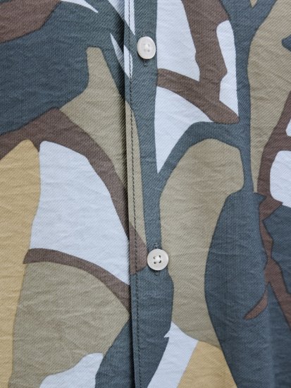 Jack & Jones Vira Marshall AOP Short Sleeve Shirt Silver Sage - Camicie - Camicie Taglie Forti Uomo